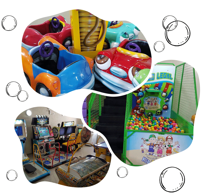 imagens de brinquedos do buffet kid sapeca